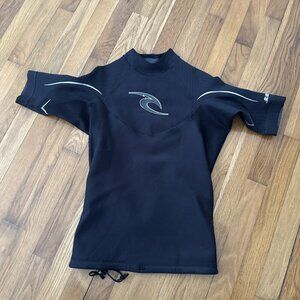 Rip Curl Wet Suit Top Women's E Bomb Pro E3+ 1.1 Black Long Sleeve Size L